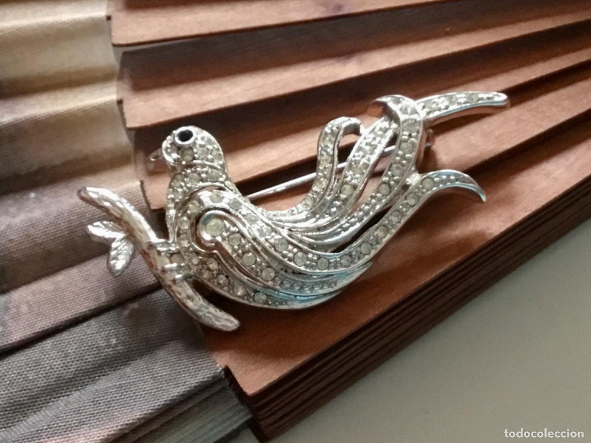 Joyeria: BROCHE VINTAGE CON CRISTAL. - Foto 2