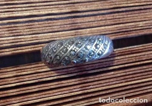 Joyeria: ANILLO DE PLATA CON MARQUESITAS. MEDIDA 18 - Foto 1