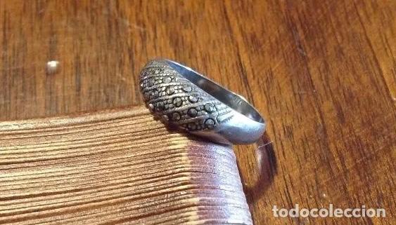 Joyeria: ANILLO DE PLATA CON MARQUESITAS. MEDIDA 18 - Foto 3