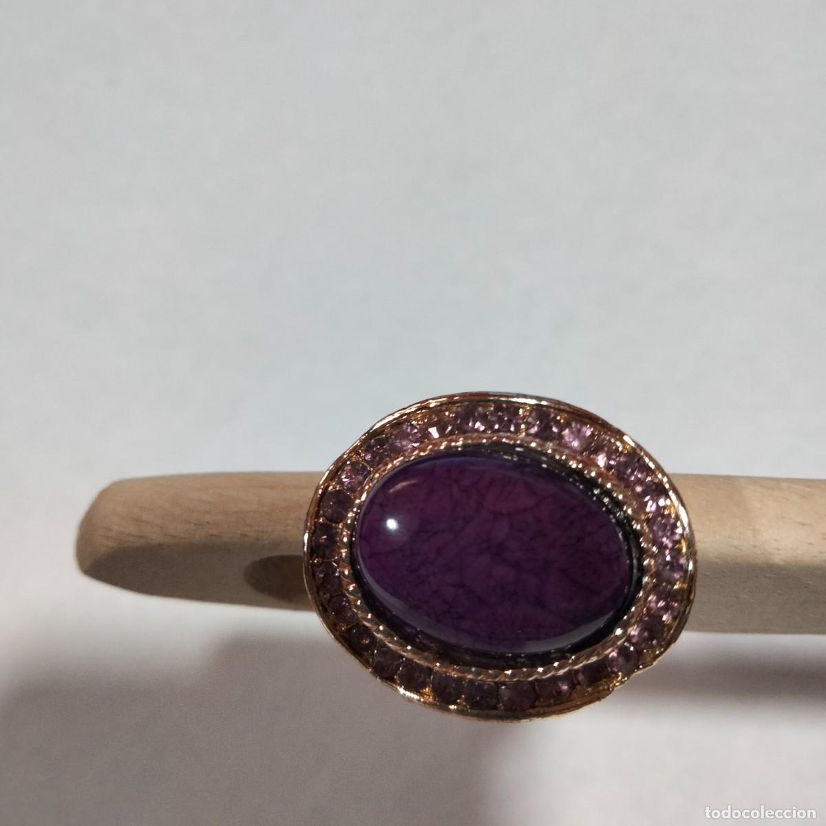 Joyeria: precioso anillo ajustable de oro laminado - Foto 2