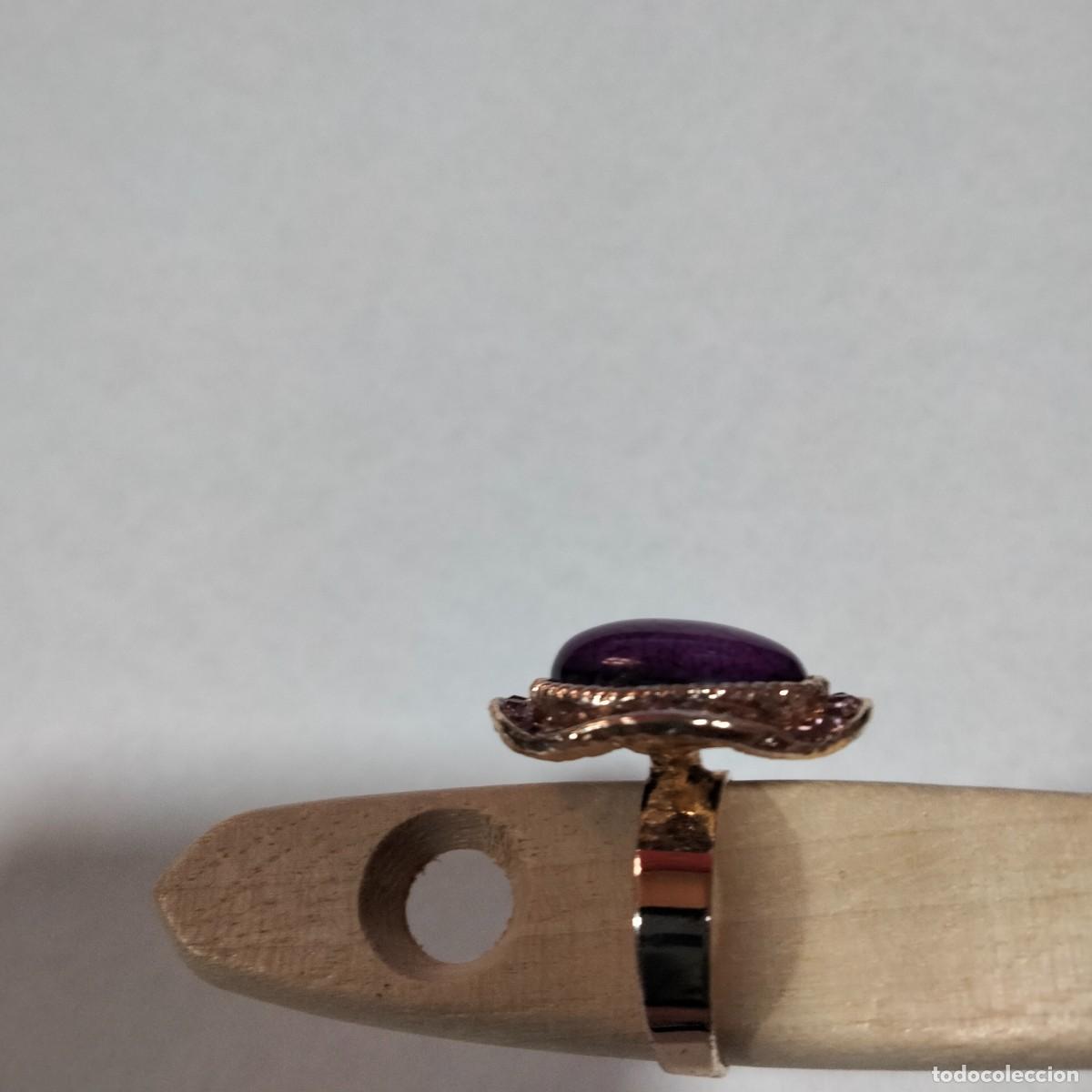 Joyeria: precioso anillo ajustable de oro laminado - Foto 3