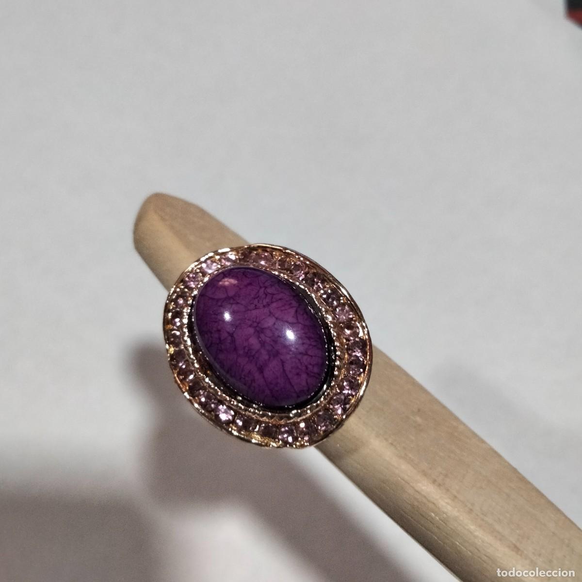 Joyeria: precioso anillo ajustable de oro laminado - Foto 4