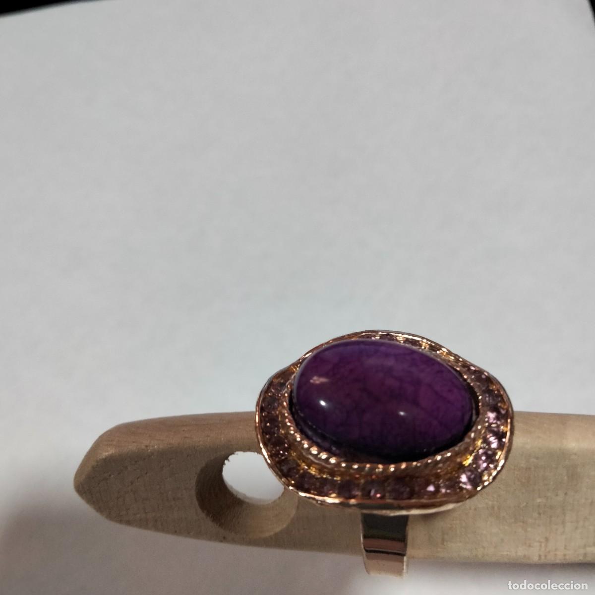 Joyeria: precioso anillo ajustable de oro laminado - Foto 5
