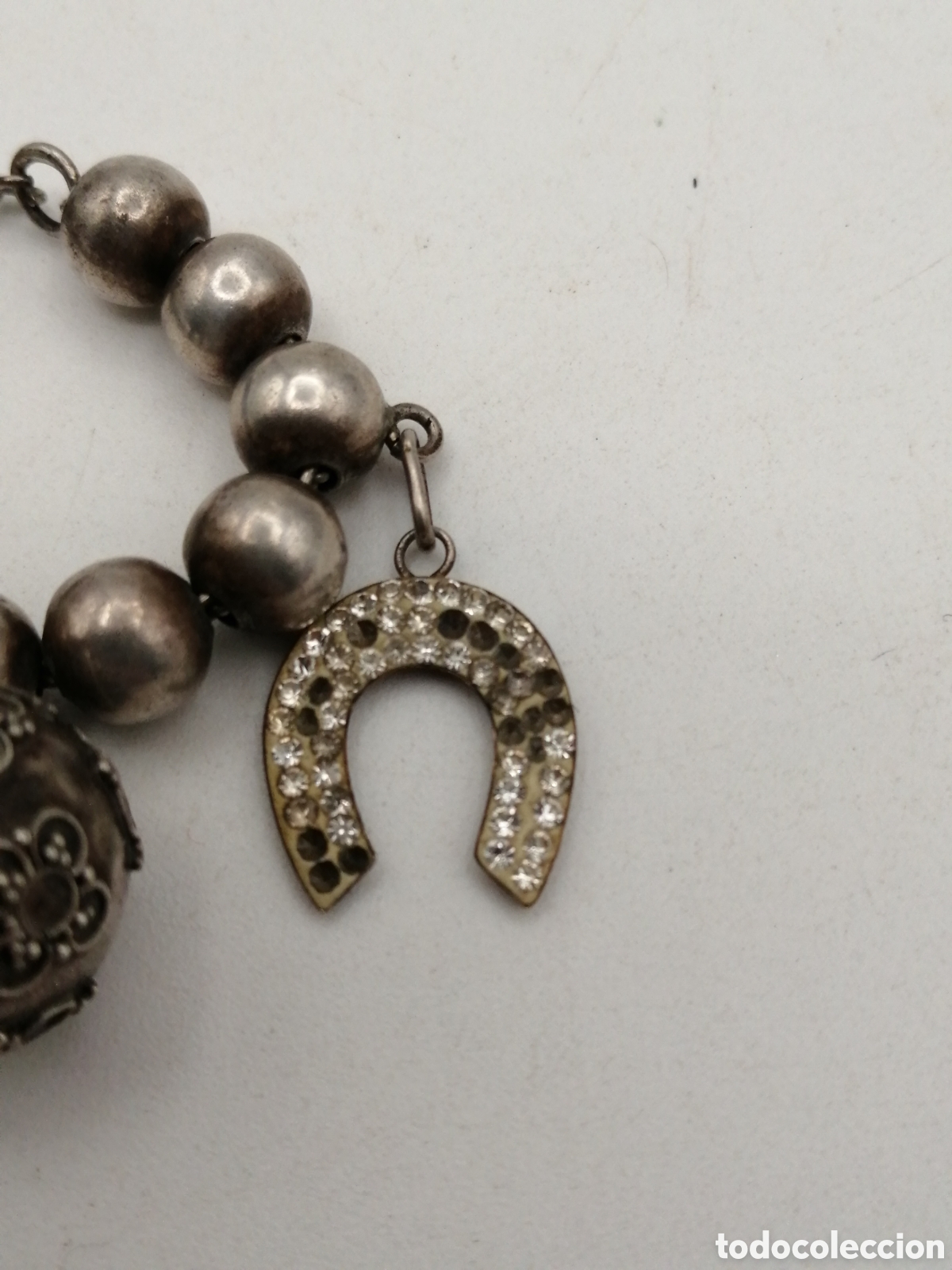 Joyeria: Pulsera plata de ley. Bolas y 7 amuletos - Foto 7