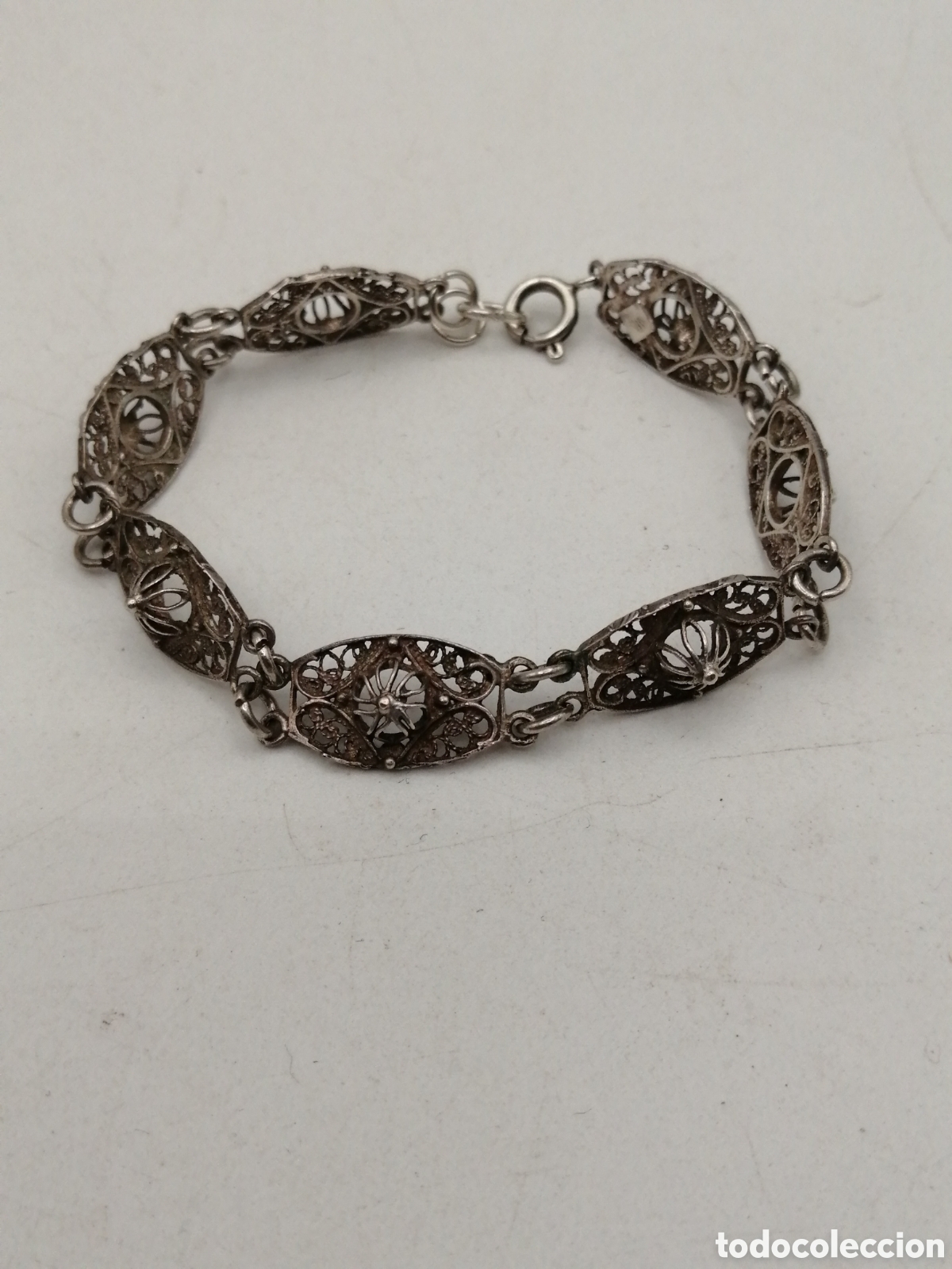 Joyeria: Antigua pulsera plata filigrana - Foto 2
