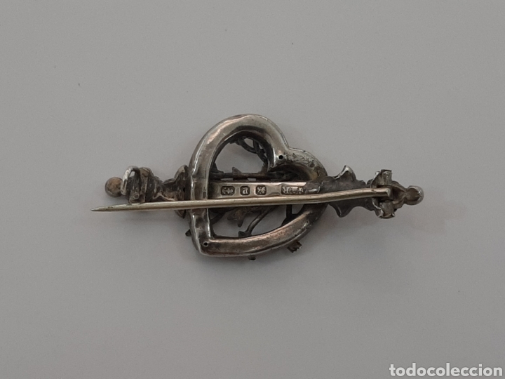 Joyeria: Broche plata y oro ingl&eacute;s antiguo con sellos - Foto 5