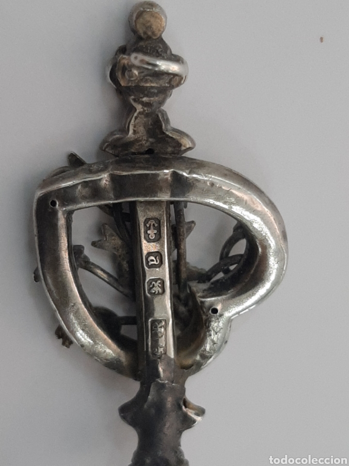 Joyeria: Broche plata y oro ingl&eacute;s antiguo con sellos - Foto 8