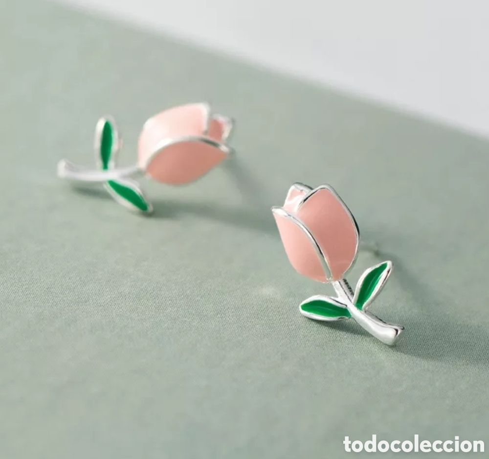 Joyeria: Pendientes de Plata Rosas ENV&Iacute;O GRATIS!! - Foto 2