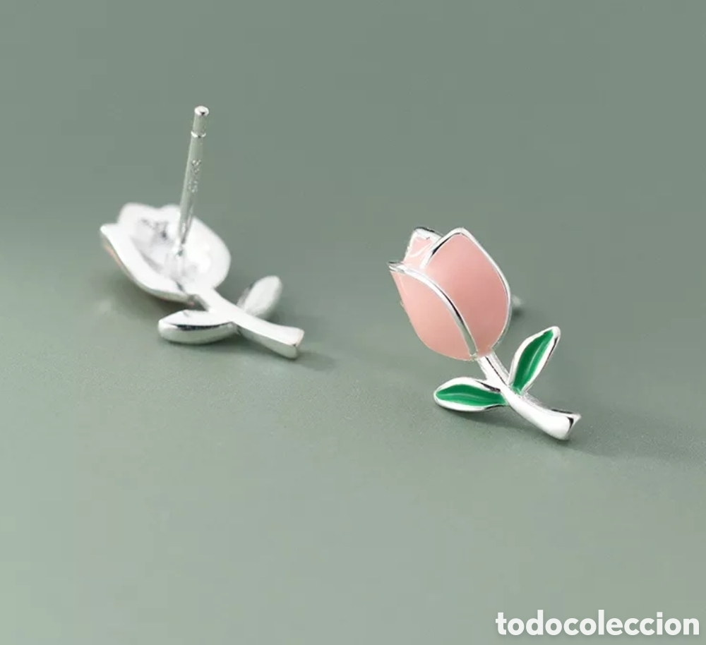 Joyeria: Pendientes de Plata Rosas ENV&Iacute;O GRATIS!! - Foto 3