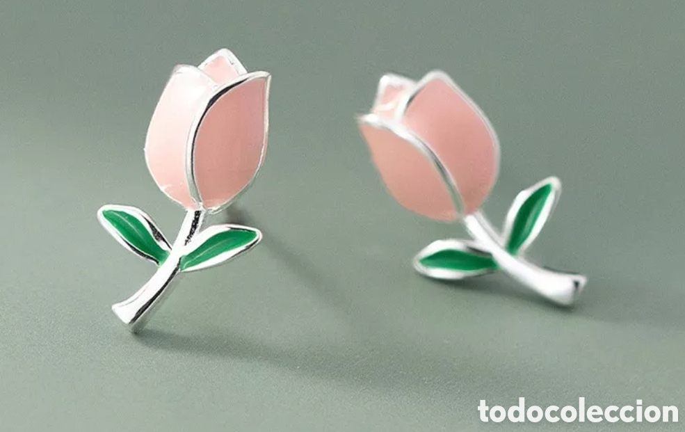 Joyeria: Pendientes de Plata Rosas ENV&Iacute;O GRATIS!! - Foto 1