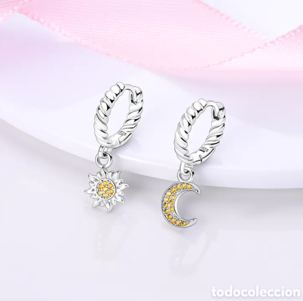 Joyeria: Pendientes de Plata Sol y Luna ENV&Iacute;O GRATIS!! - Foto 1