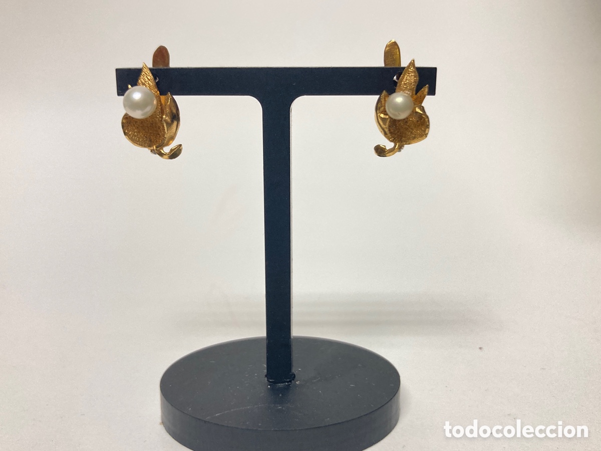 Joyeria: Pendientes de plata chapada oro - Foto 2