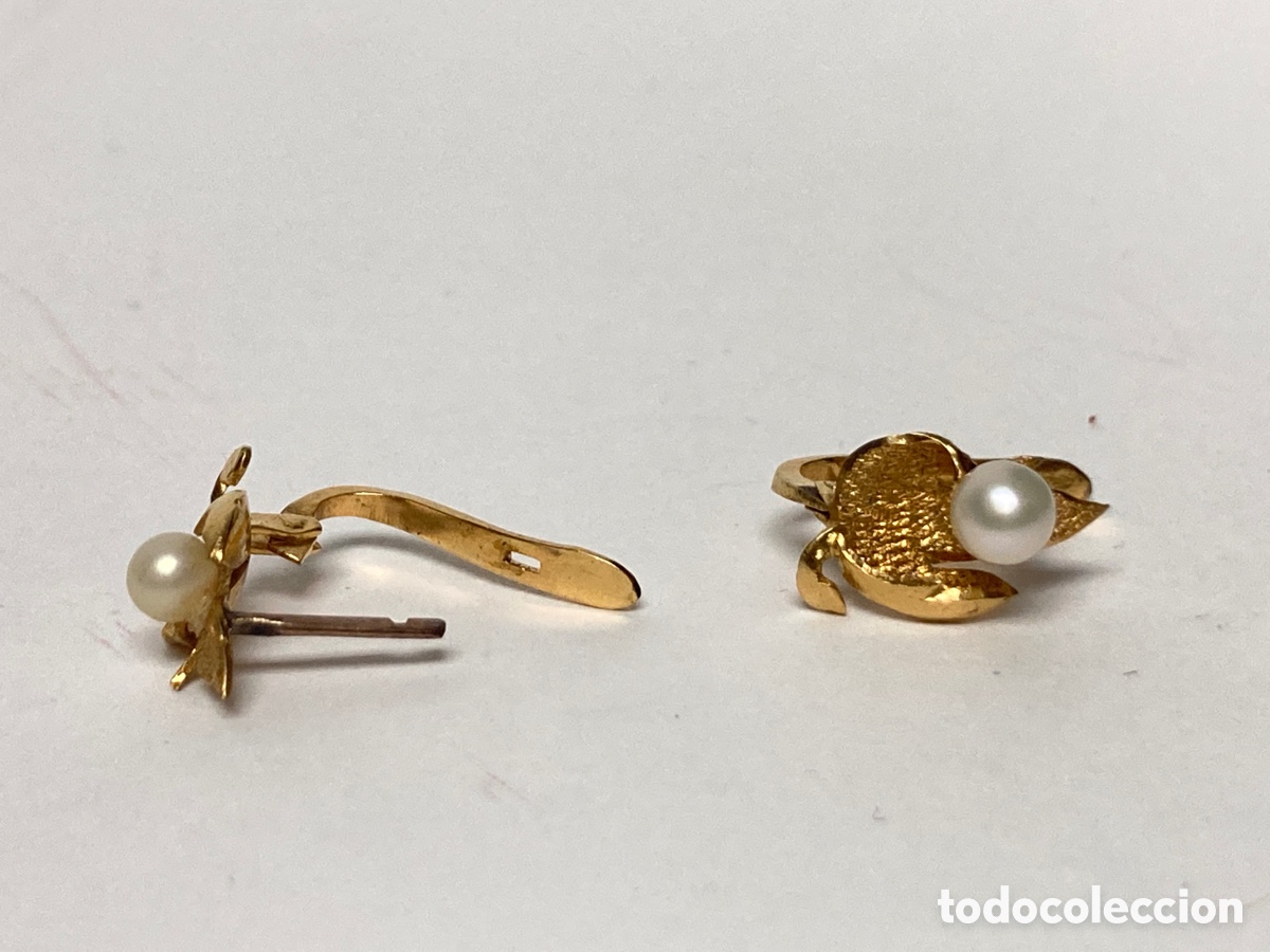 Joyeria: Pendientes de plata chapada oro - Foto 6