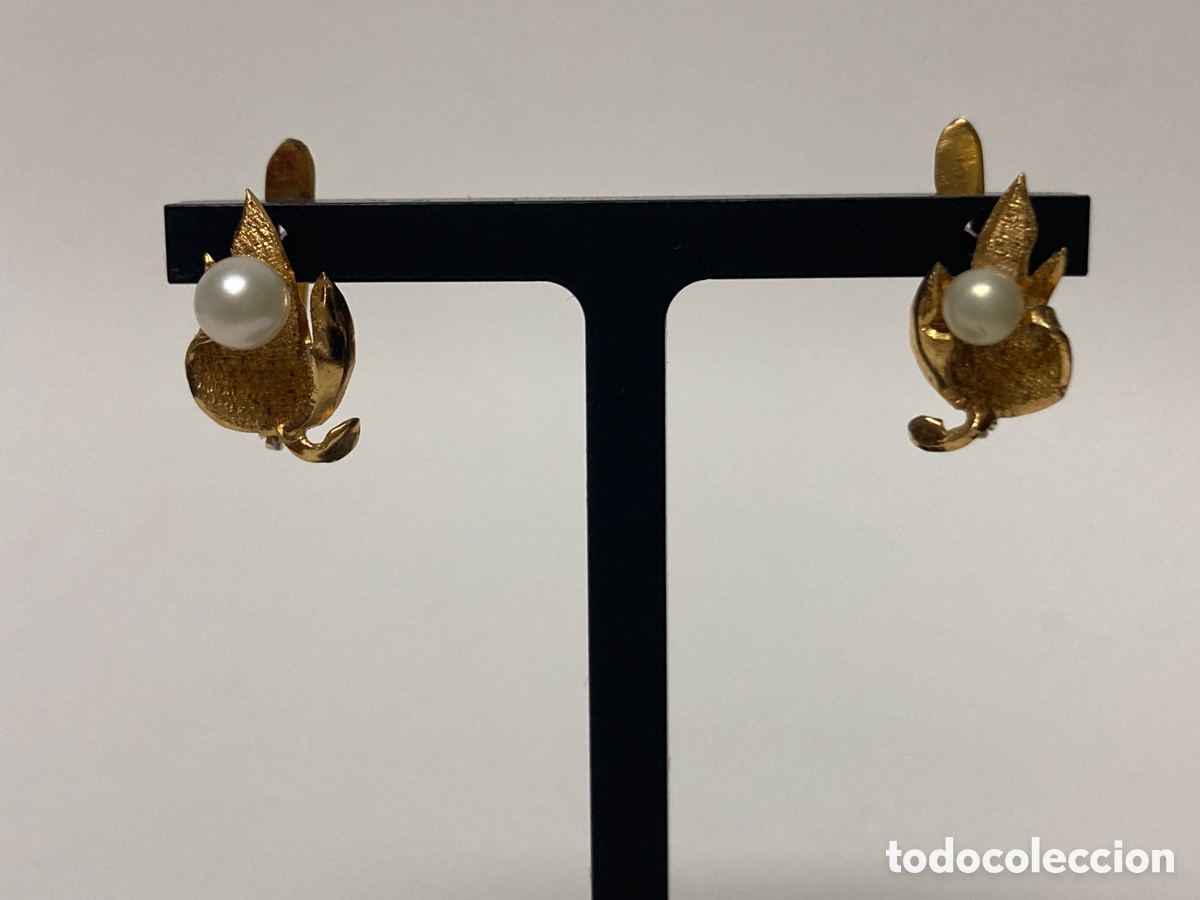 Joyeria: Pendientes de plata chapada oro - Foto 1