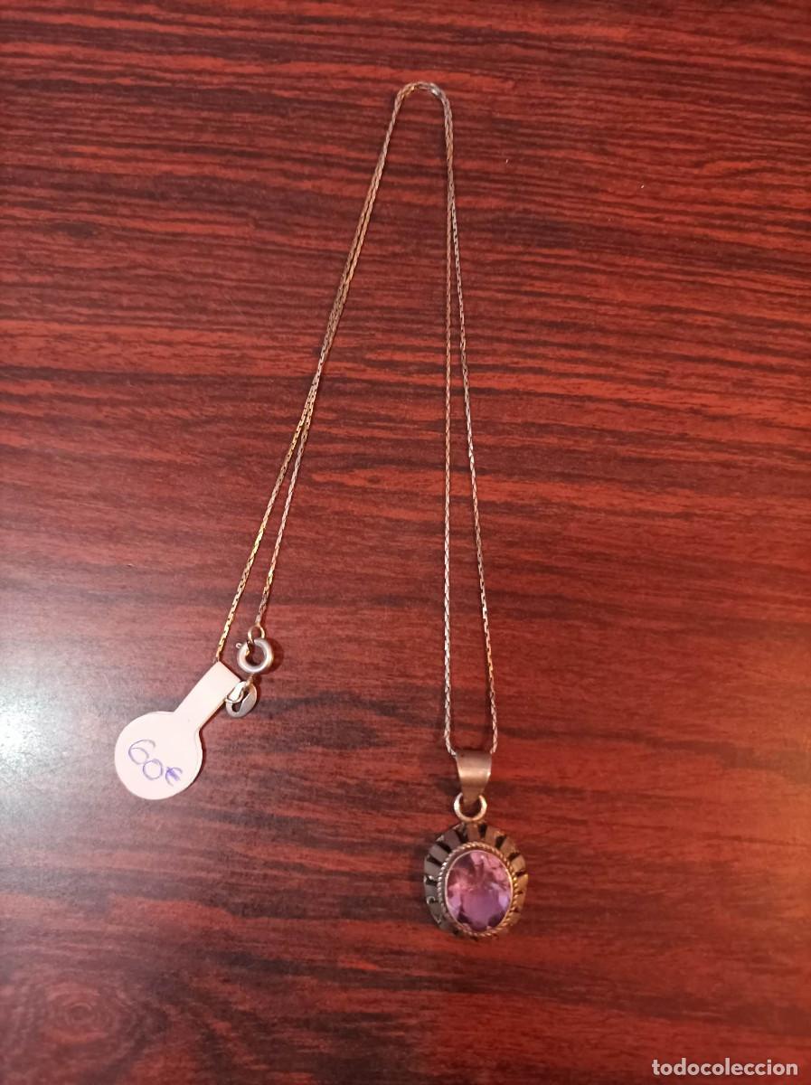 Schmuck: Precioso colgante de amatista con cadena