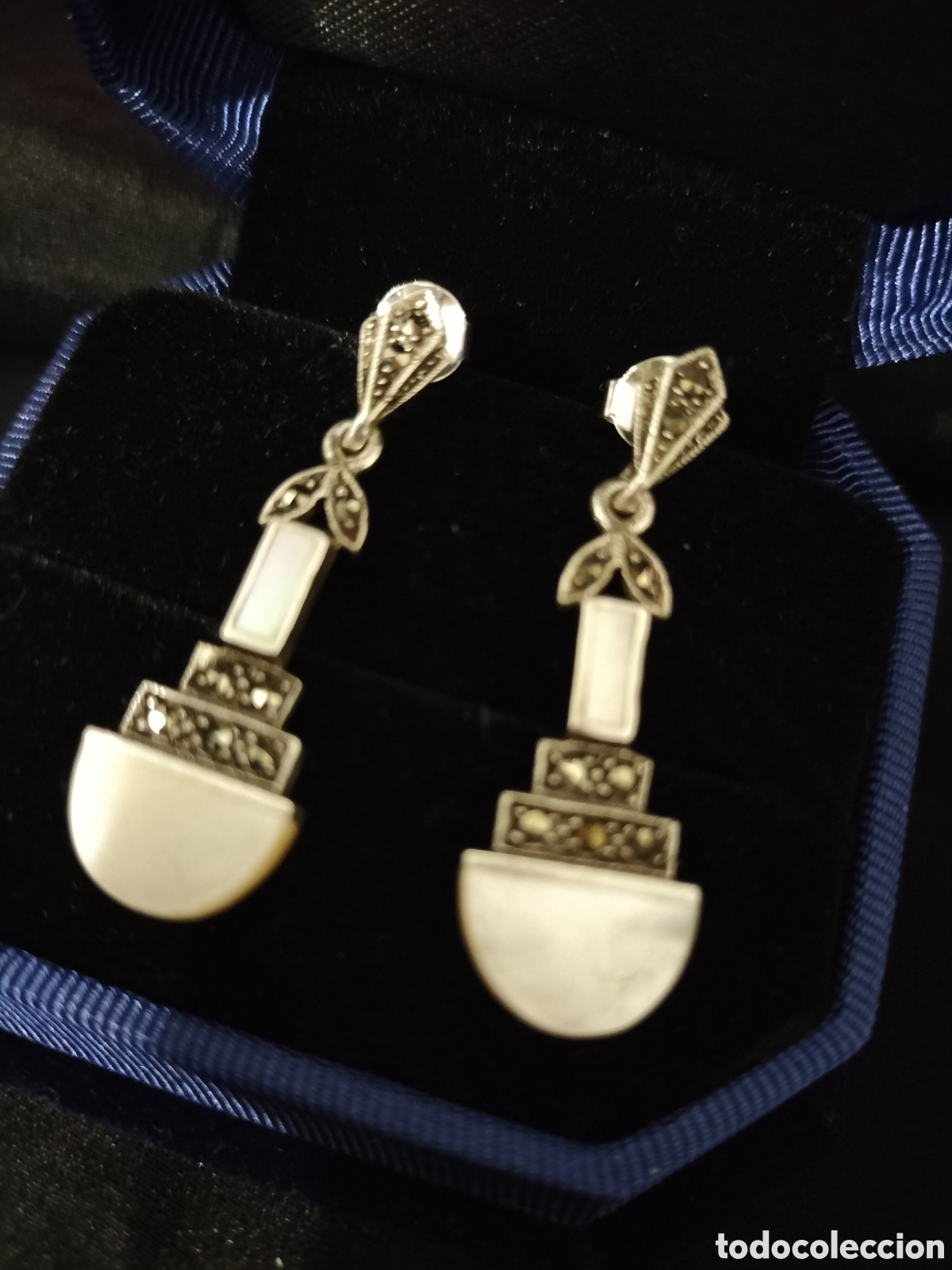 Joyeria: Pendientes plata y nacar - Foto 3