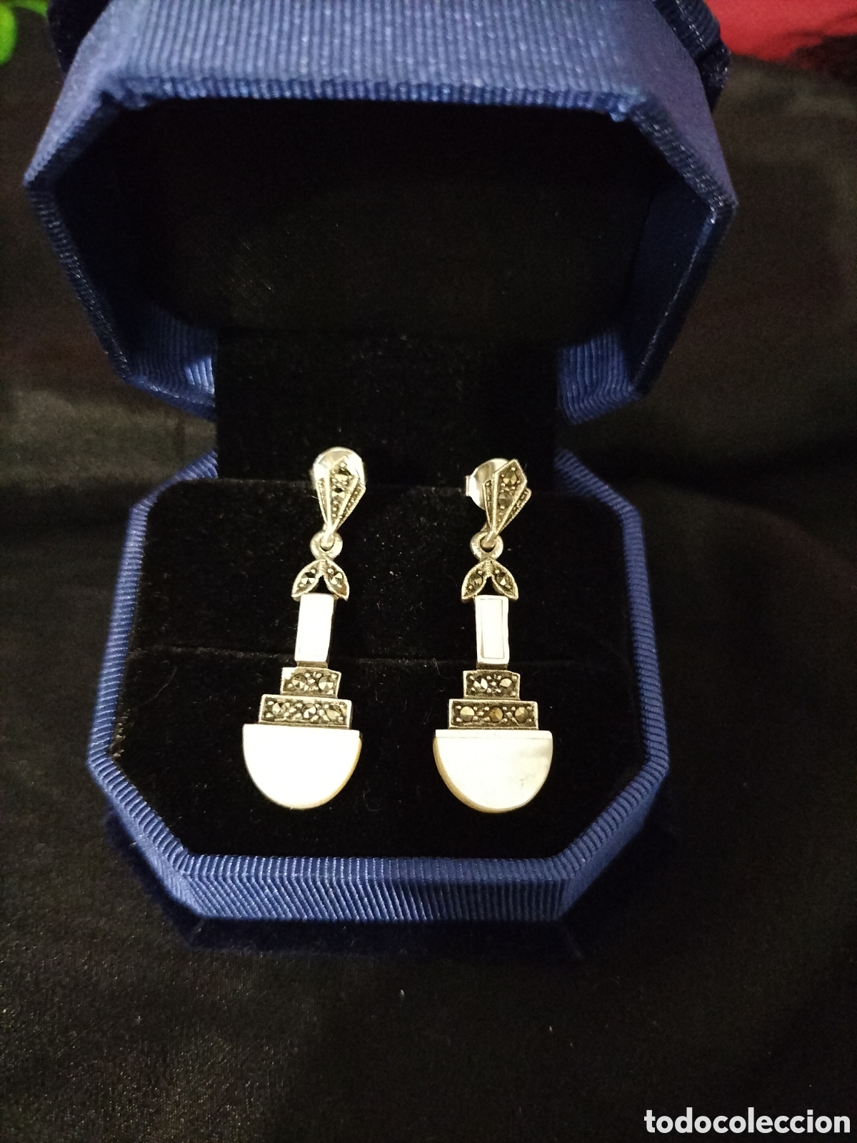 Joyeria: Pendientes plata y nacar - Foto 1