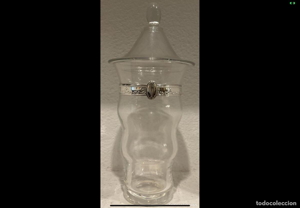 Joyeria: BOMBONERA DE CRISTAL Y PLATA de 37cm - Foto 1