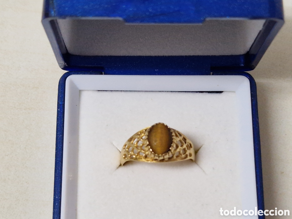 Joyeria: ANILLO DE ORO 18 K CON PIEDRA MARRON - Foto 5