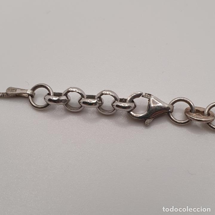 Joyeria: Sofisticada gargantilla de dise&ntilde;o zen en plata de ley 925 y perlas blancas. - Foto 5