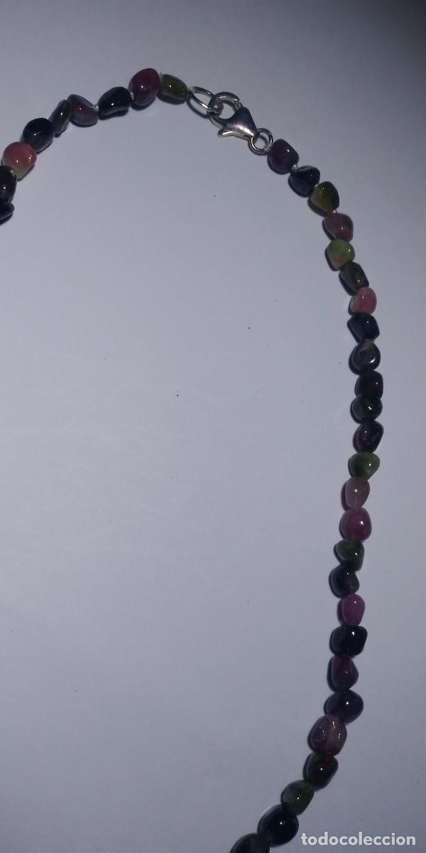 Joyeria: COLLAR TURMALINAS COLORES EN PLATA. - Foto 3