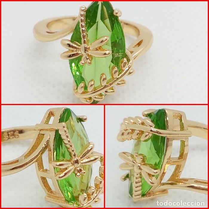Joyeria: Sortija Lib&eacute;lula Verde - Talla 10 USA - Foto 1