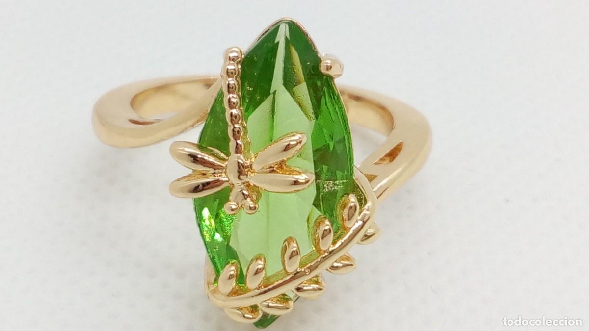 Joyeria: Sortija Lib&eacute;lula Verde - Talla 10 USA - Foto 2