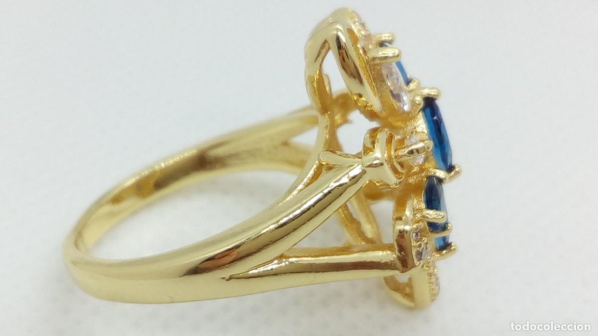 Joyeria: Sortija Flor Dorada - Talla 10 USA - Foto 3