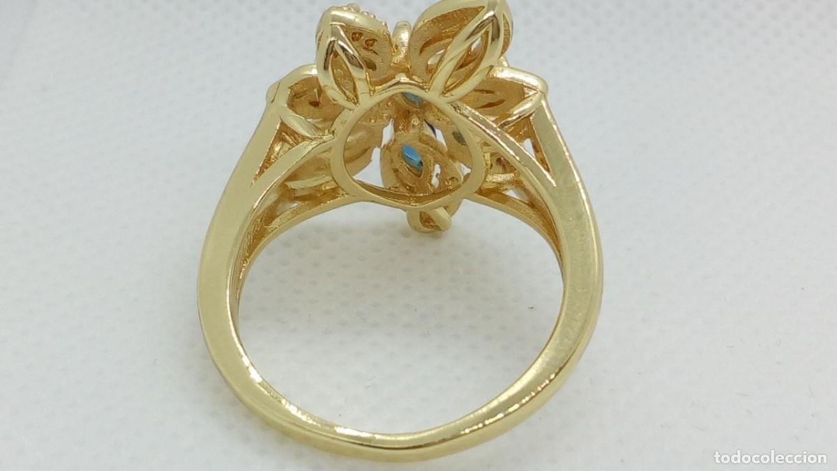 Joyeria: Sortija Flor Dorada - Talla 10 USA - Foto 4