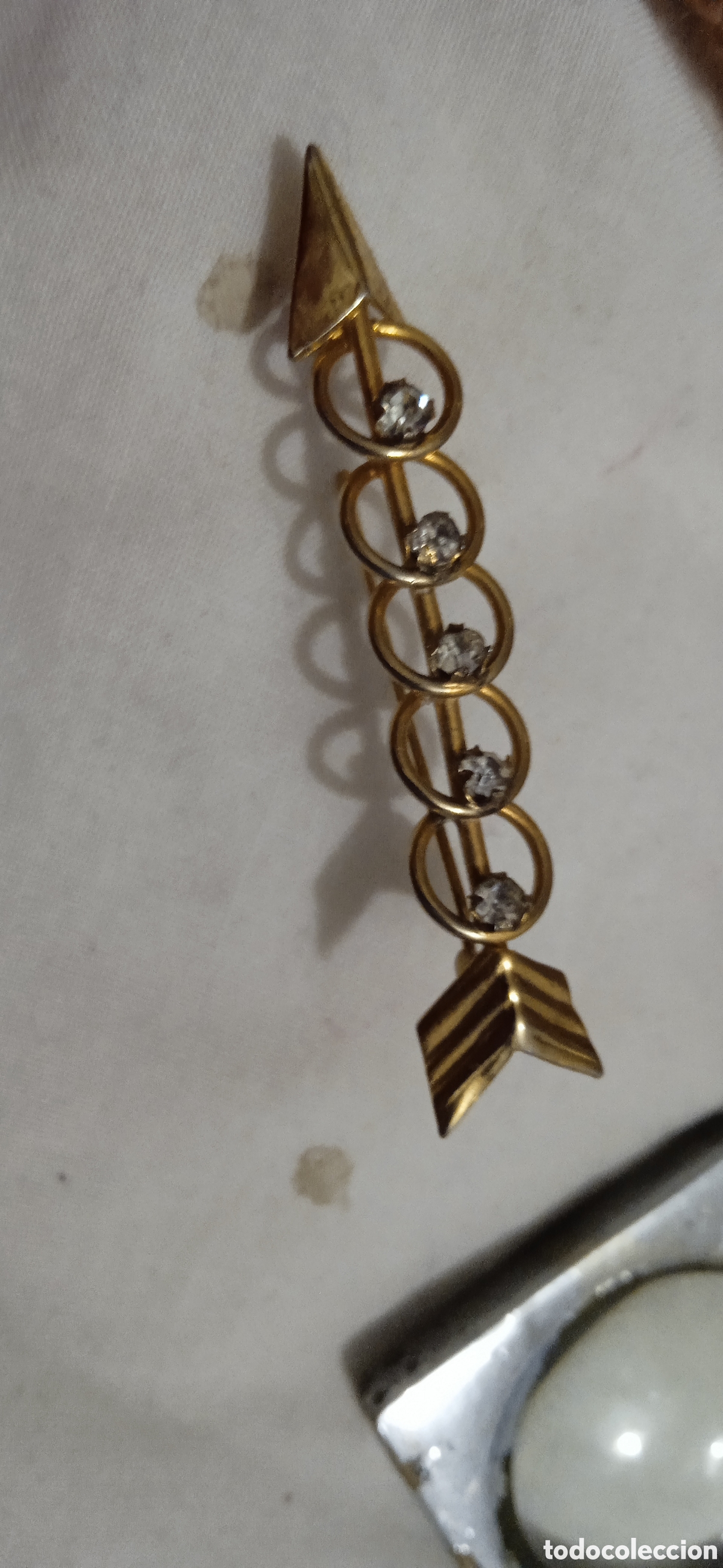 Joyeria: Aguja de solapa flecha de lat&oacute;n - Foto 3