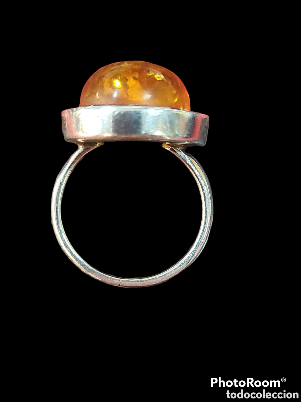 Joyeria: PRECIOSO ANILLO PLATA Y &Aacute;MBAR - Foto 2