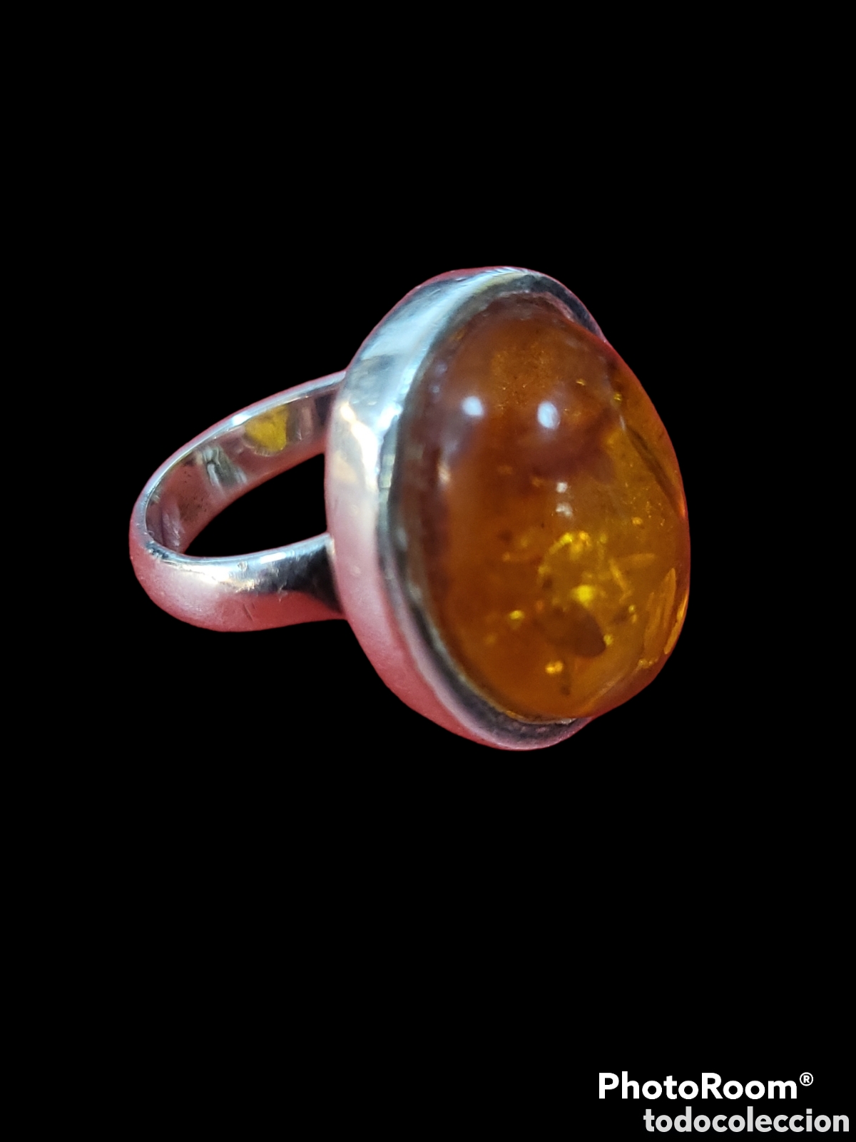 Joyeria: PRECIOSO ANILLO PLATA Y &Aacute;MBAR - Foto 4