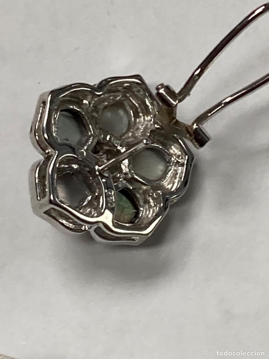 Joyeria: Pendientes de plata y nacar /P160 - Foto 3