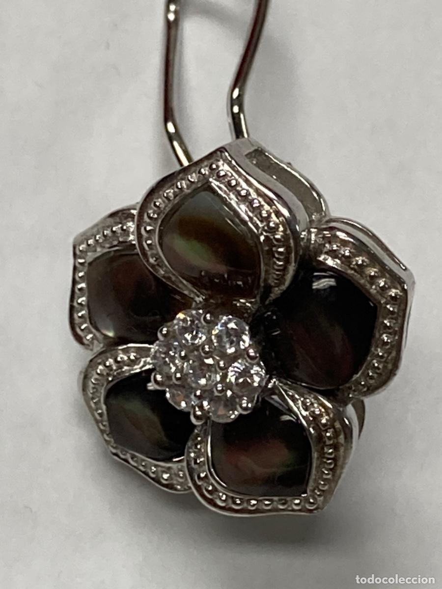 Joyeria: Pendientes de plata y nacar /P160 - Foto 4
