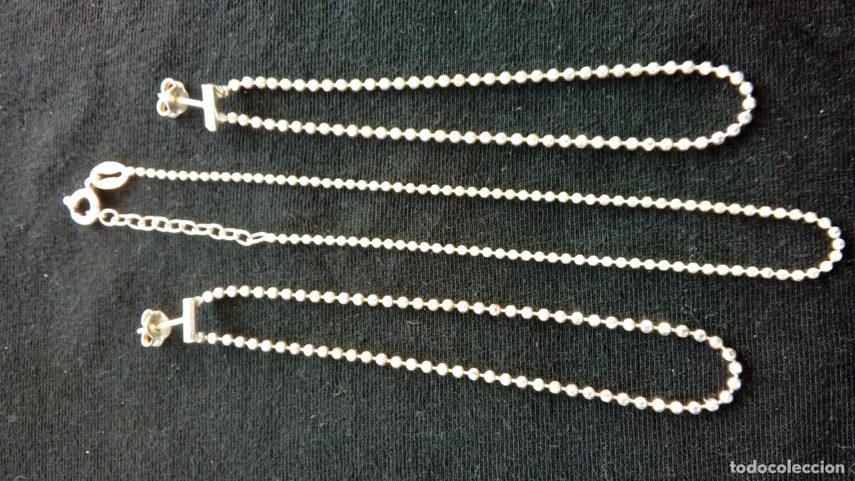 Joyeria: CONJUNTO PULSERA Y PENDIENTES PLATA - Foto 2