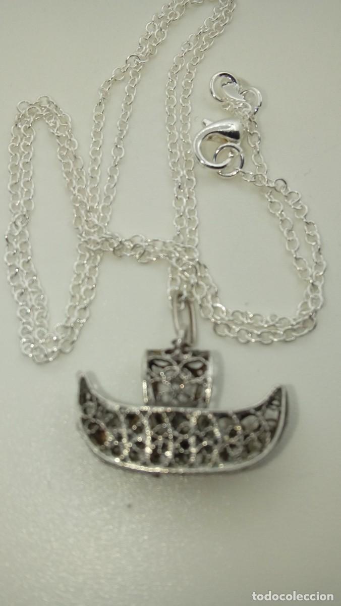 Joyeria: COLGANTE PLATA GONDOLA REPUJADA - Foto 2