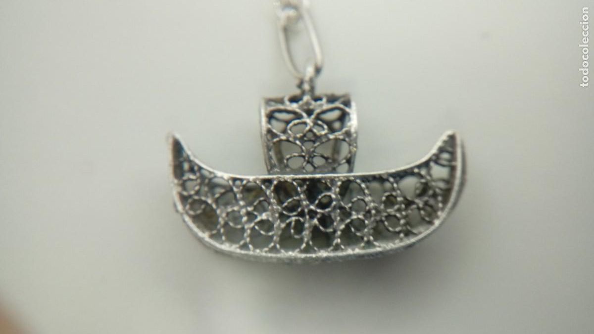 Joyeria: COLGANTE PLATA GONDOLA REPUJADA - Foto 3