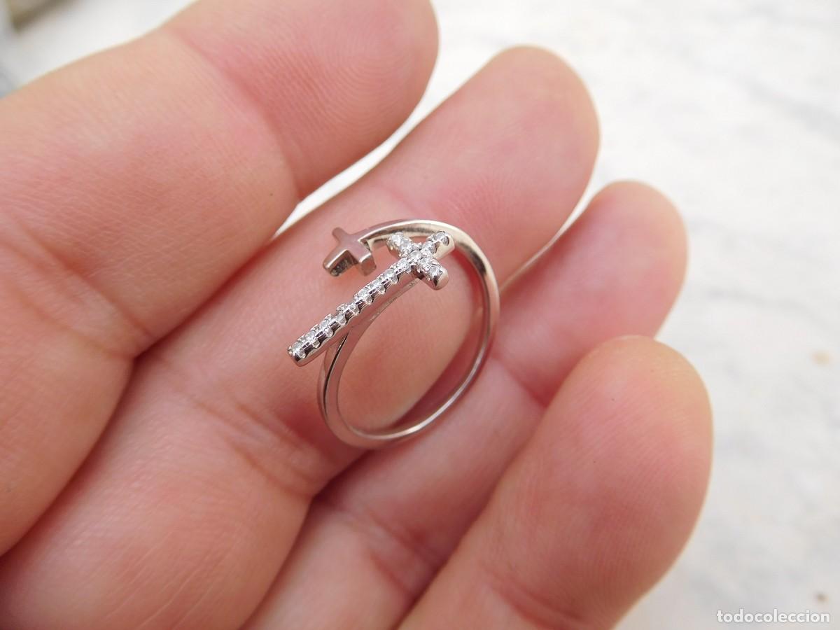 Joyeria: Anillo de plata vintage con cruces - Foto 2