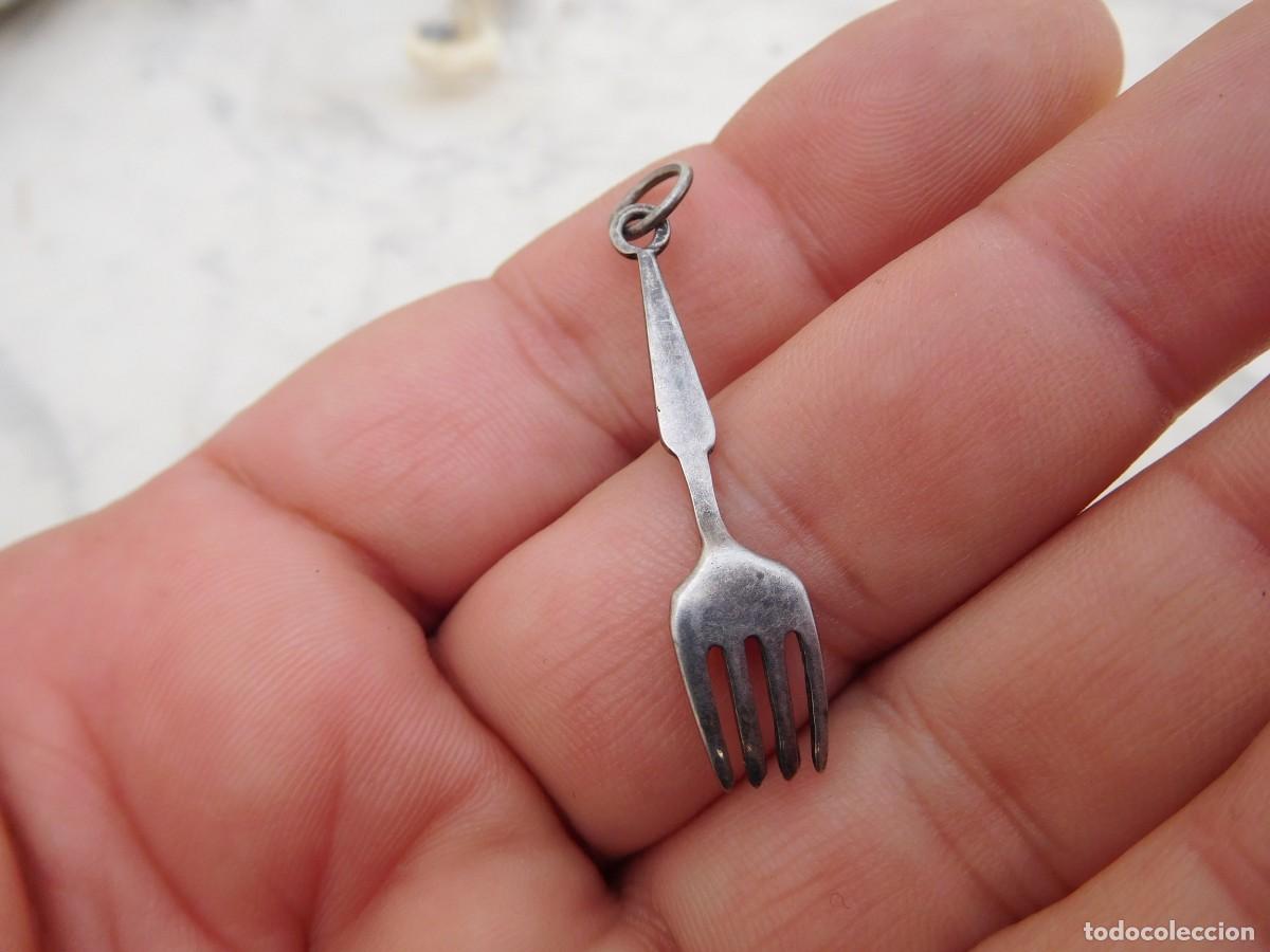 Joyeria: Colgante tenedor de plata - Foto 2