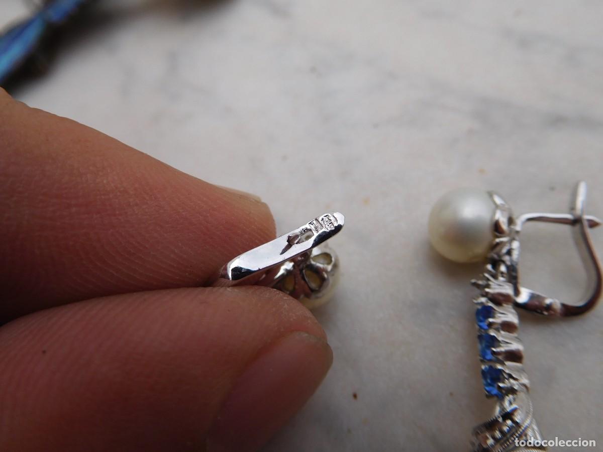 Joyeria: Pendientes de plata piedras y perlas - Foto 4