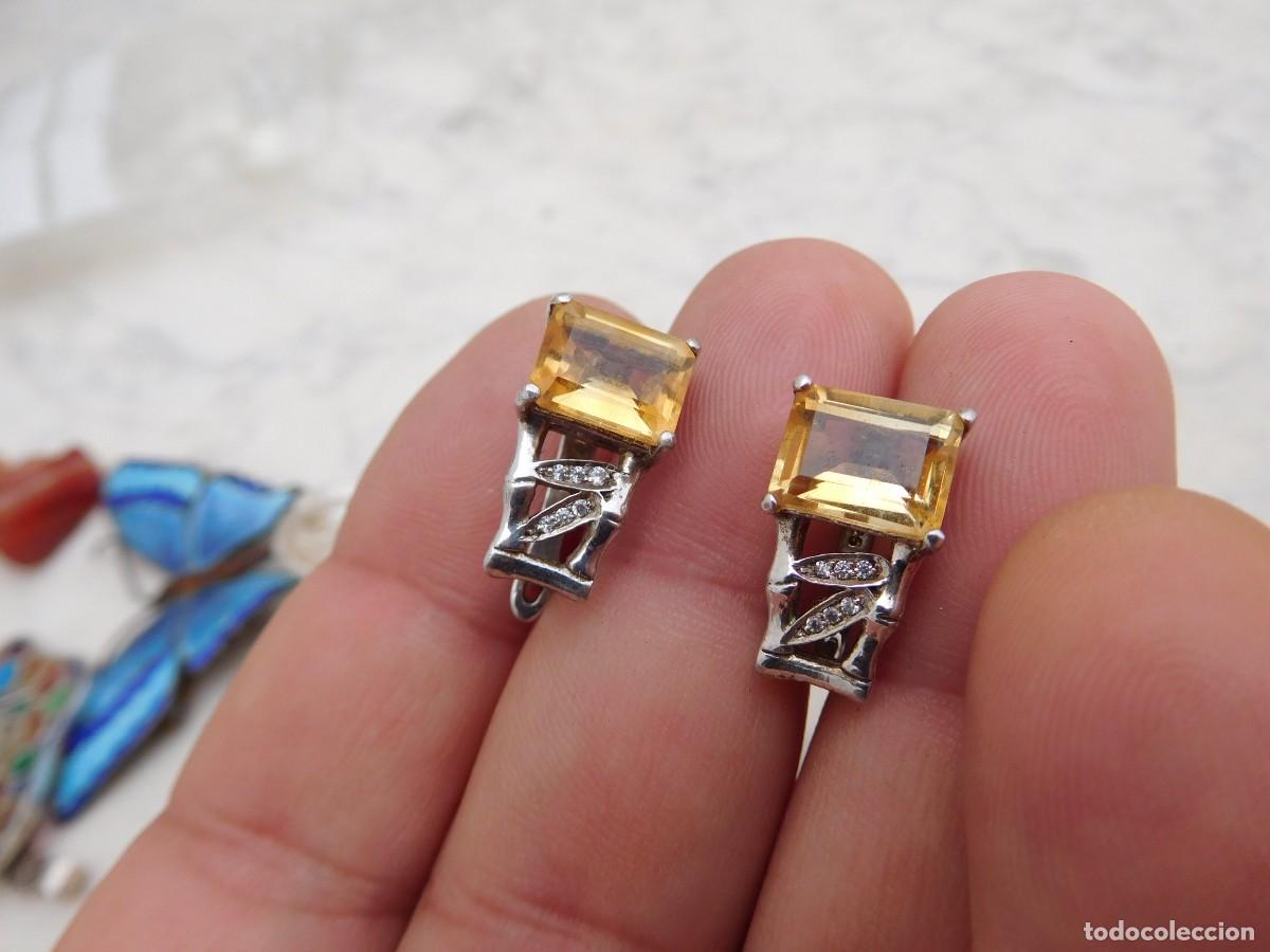 Joyeria: Pendientes de plata y piedras - Foto 2