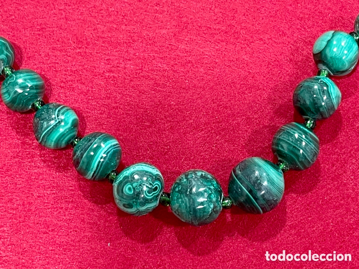 Joyeria: Bonito collar de malaquita. - Foto 2
