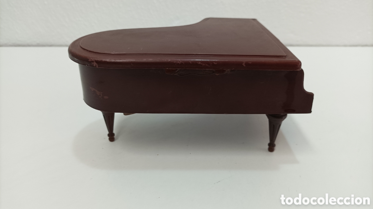 Joyeria: Joyero antiguo Musical forma de piano - Foto 4
