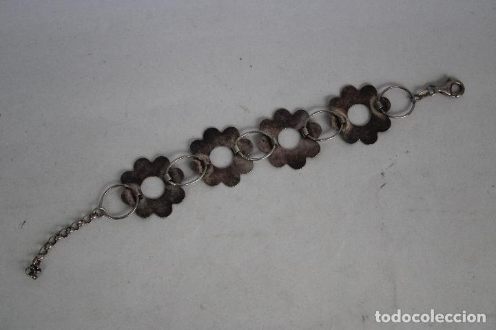 Joyeria: pulsera flor plata 925 - Foto 2