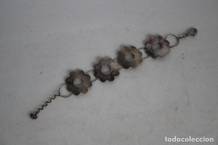 Joyeria: pulsera flor plata 925 - Foto 3