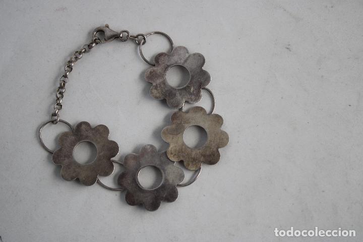 Joyeria: pulsera flor plata 925 - Foto 1