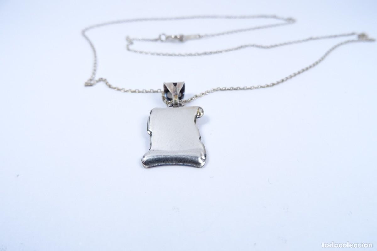 Joyeria: Colgante pergamino y cadena en plata 925 - Foto 2