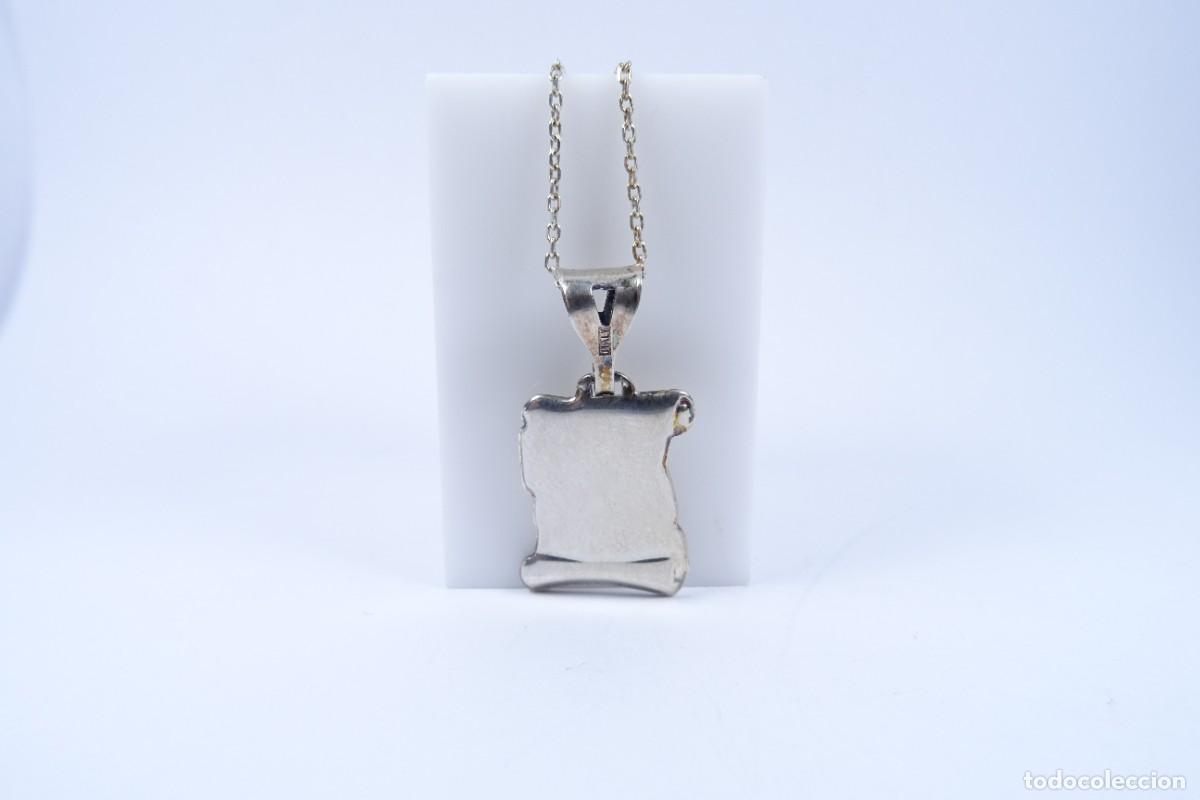 Joyeria: Colgante pergamino y cadena en plata 925 - Foto 3