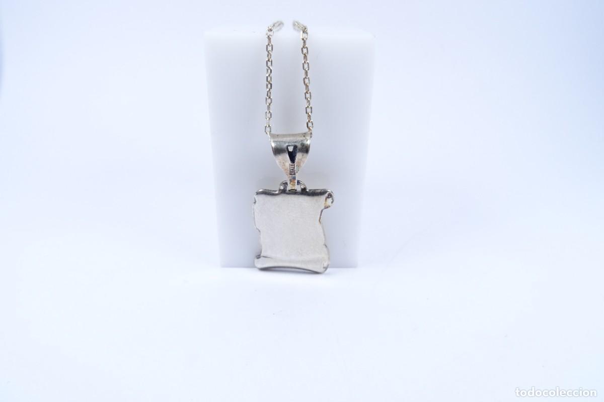 Joyeria: Colgante pergamino y cadena en plata 925 - Foto 4