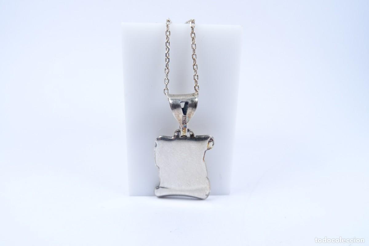 Joyeria: Colgante pergamino y cadena en plata 925 - Foto 5